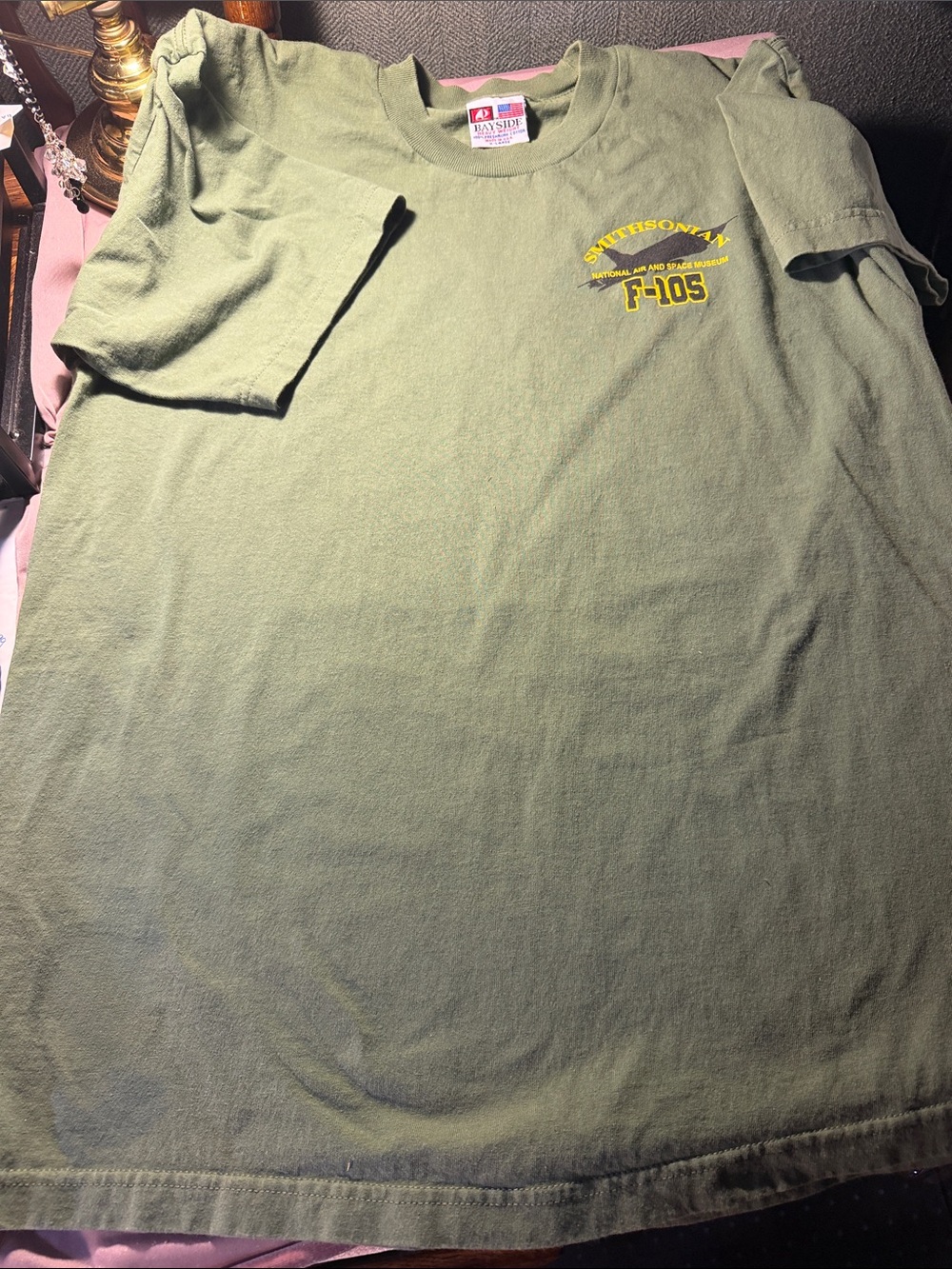 Smithsonian F-105 Short Sleeve Crewneck T-Shirt - Olive